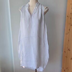 Via Signoria oversized Sleeveless linen Dress